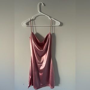 Zaful pink slip dress